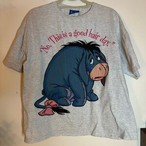 Vintage Retro 1990s Eeyore Winnie the Pooh T Shirt Adult XL